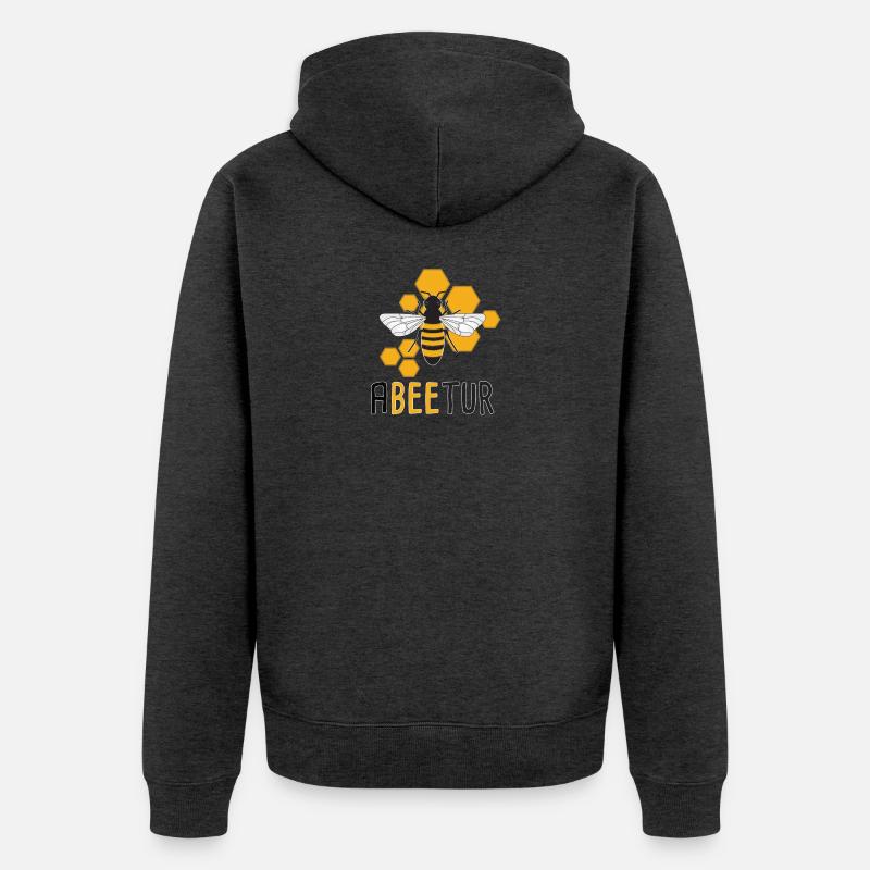 Lycée - Veste à capuche bio Premium Unisexe - anthracite chiné