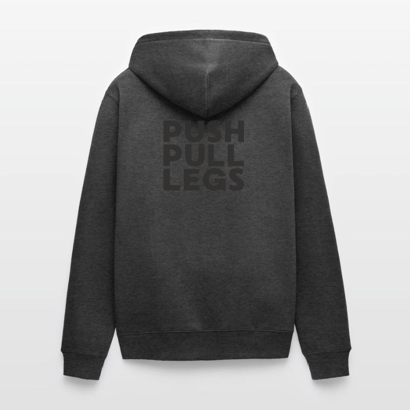 Push Pull Legs Repeat Trainingssplit Unisex Premium Organic Zip Hoodie