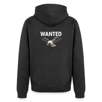 Recherché : Frites Seagull - Veste à capuche bio Premium Unisexe - anthracite chiné - Dos - Nico (187cm)