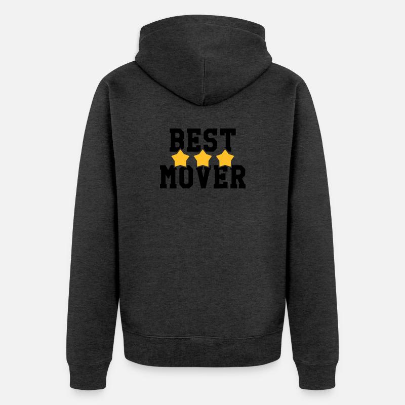 frachtführer / möbelpacker / mover / bewegen - Unisex Premium Bio Zip Hoodie - Anthrazit meliert