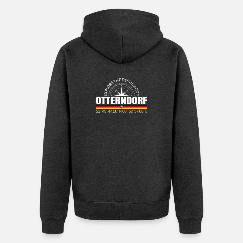 Otterndorf - Veste à capuche bio Premium Unisexe - anthracite chiné