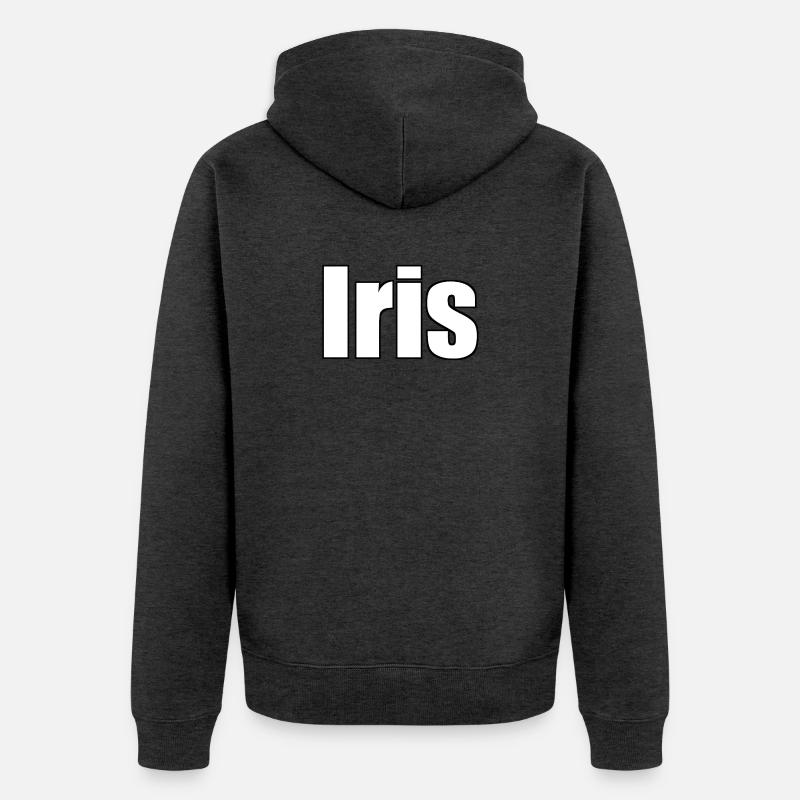 Iris - Veste à capuche bio Premium Unisexe - anthracite chiné