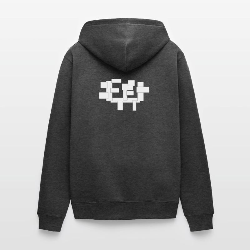rectangles simplement des carrés en composition Veste à capuche bio Premium Unisexe