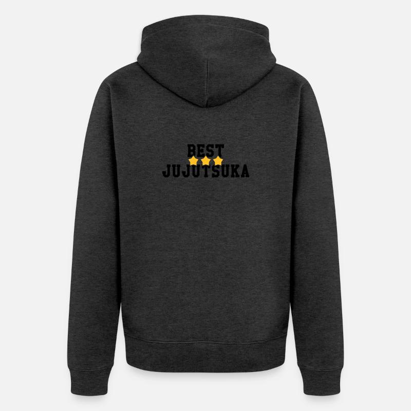 Jiu Jitsu / Jujutsu / Jiujitsu / Art Martial - Veste à capuche bio Premium Unisexe - anthracite chiné
