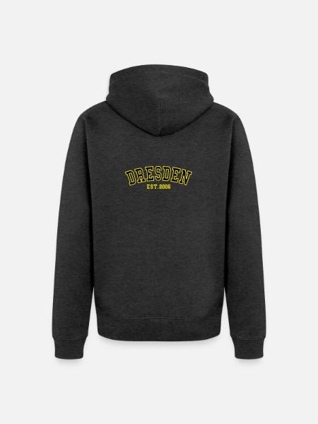 Dresden Est. 2006 - Unisex Premium Organic Zip Hoodie - heather anthracite