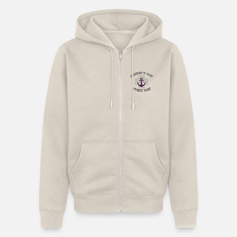 Fête des pères - Veste à capuche bio Premium Unisexe - beige