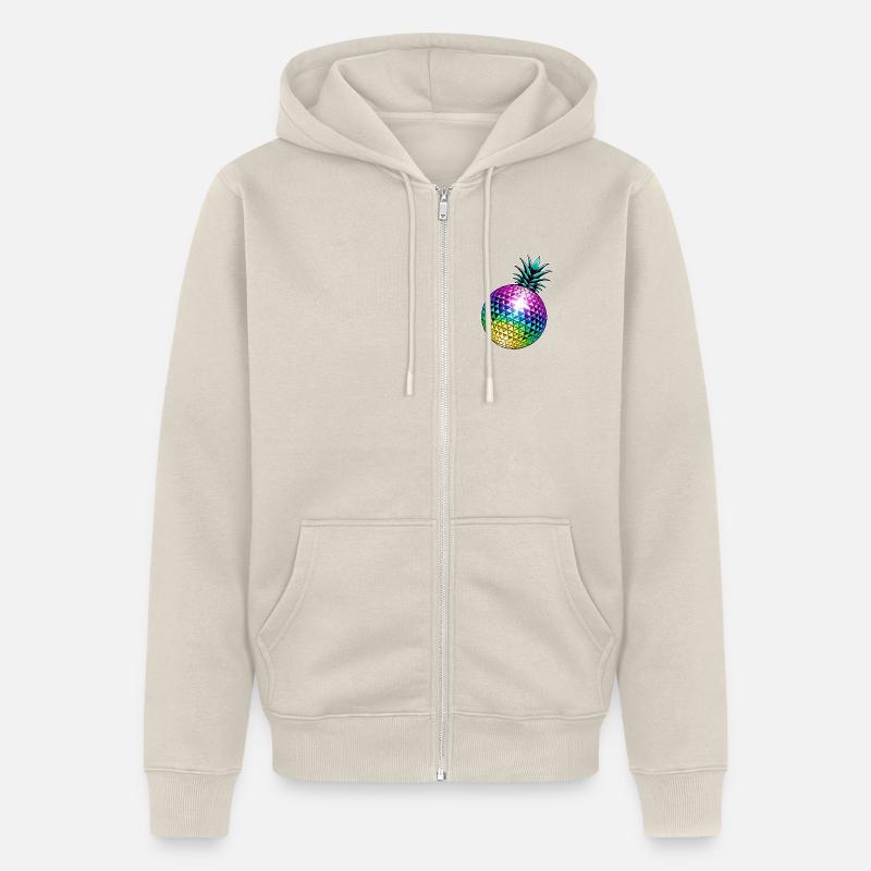 Discothèque ananas - Veste à capuche bio Premium Unisexe - beige