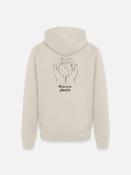 There is no planet b - Unisex Premium Bio Zip Hoodie - Beige