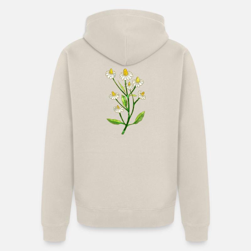 Fleur - Veste à capuche bio Premium Unisexe - beige