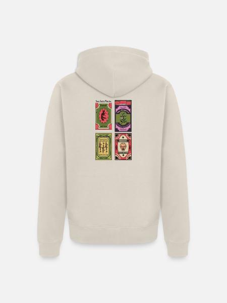 Streicholzschachteln_Collection Print - Unisex Premium Bio Zip Hoodie - Beige