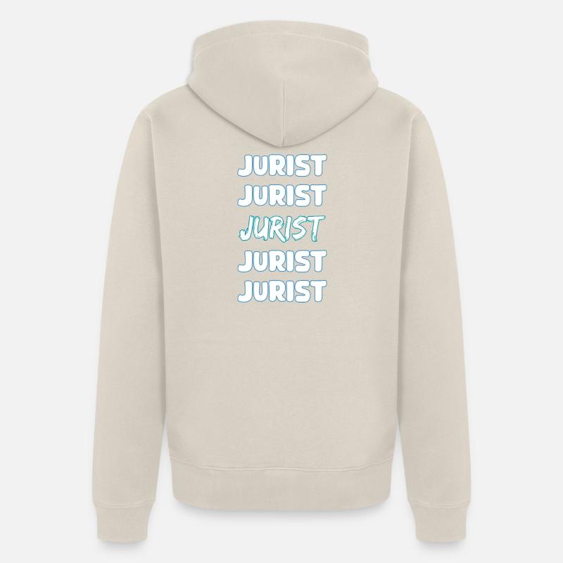 Avocat en tant que profession - Veste à capuche bio Premium Unisexe - beige