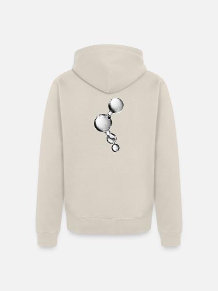Kristallreinheitsmolekül - Unisex Premium Bio Zip Hoodie - Beige