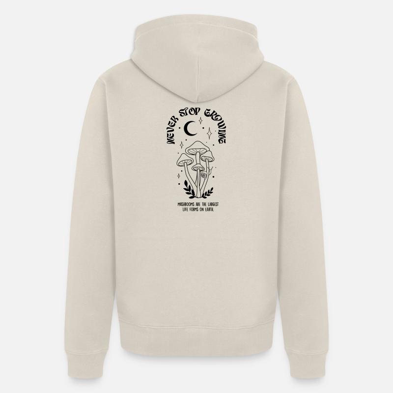 Champignons - Veste à capuche bio Premium Unisexe - beige