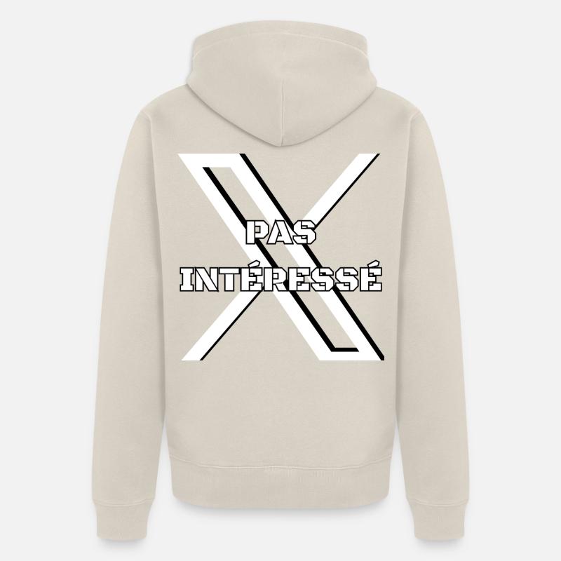 Le refus. - Veste à capuche bio Premium Unisexe - beige