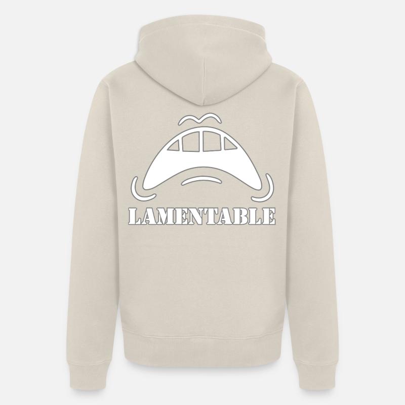 LAMENTABLE - Veste à capuche bio Premium Unisexe - beige