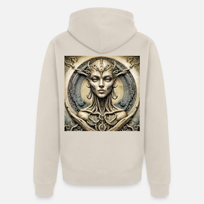 Patch 01 - Veste à capuche bio Premium Unisexe - beige