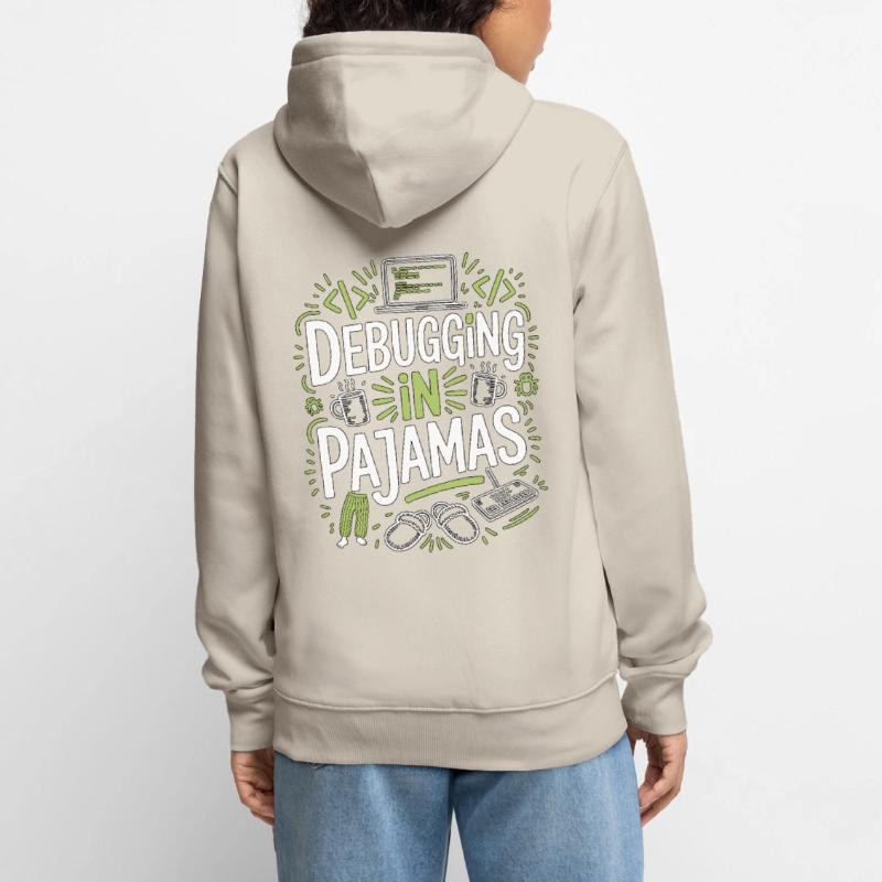 Remote Developer Debugging In Software Developer Unisex Premium Bio Zip Hoodie