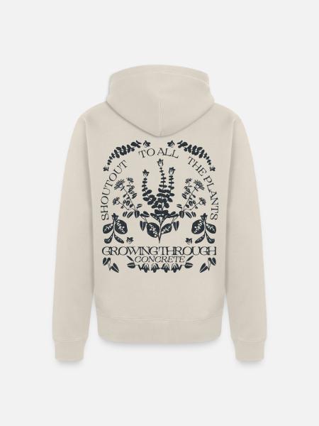 EIN GRÜSSEN AN ALLE PFLANZEN - Unisex Premium Bio Zip Hoodie - Beige