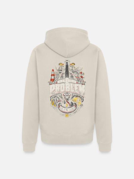 Abschleppfahrer Abschlepper Roadside Solver - Unisex Premium Bio Zip Hoodie - Beige