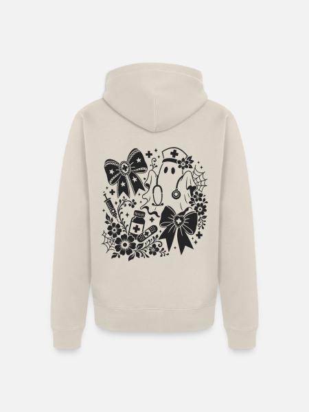 Krankenschwester Geist - Unisex Premium Bio Zip Hoodie - Beige