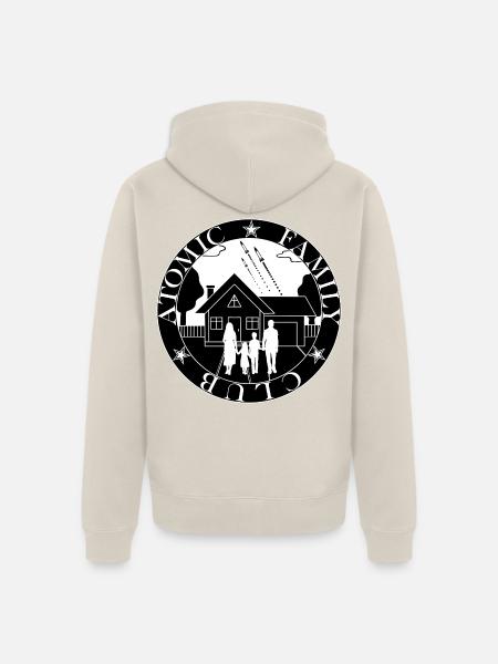 Familie im Kosmischen Haus - Unisex Premium Bio Zip Hoodie - Beige
