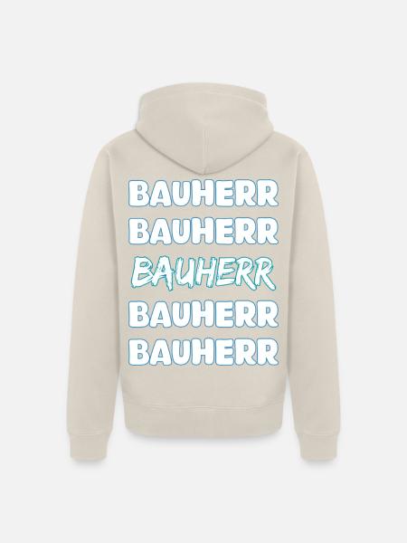 Bauherr - Unisex Premium Bio Zip Hoodie - Beige
