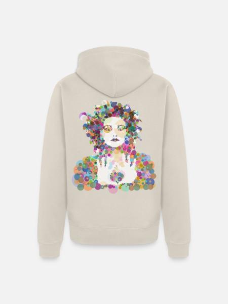 Nina - Unisex Premium Bio Zip Hoodie - Beige