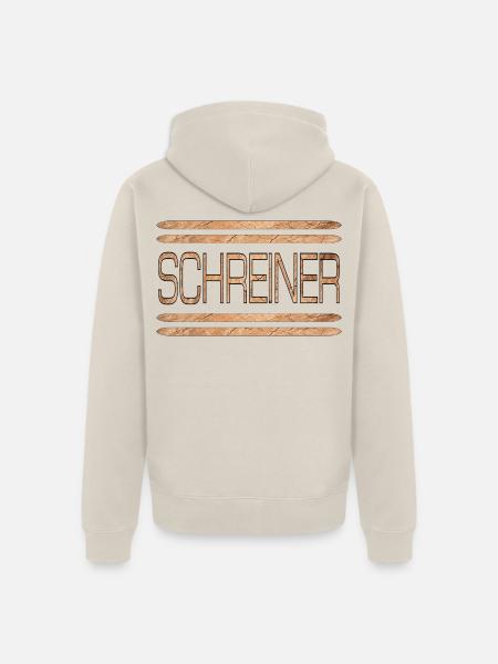 Schreiner Holz - Unisex Premium Bio Zip Hoodie - Beige