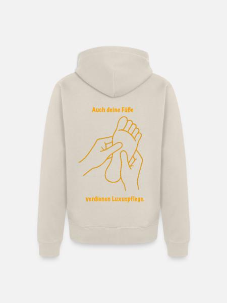 Schöne Füsse  - Unisex Premium Bio Zip Hoodie - Beige