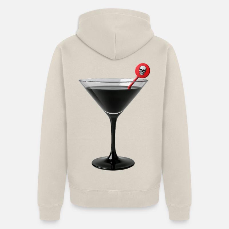 COCKTAIL DE LA MUERTE - dark hell - Veste à capuche bio Premium Unisexe - beige