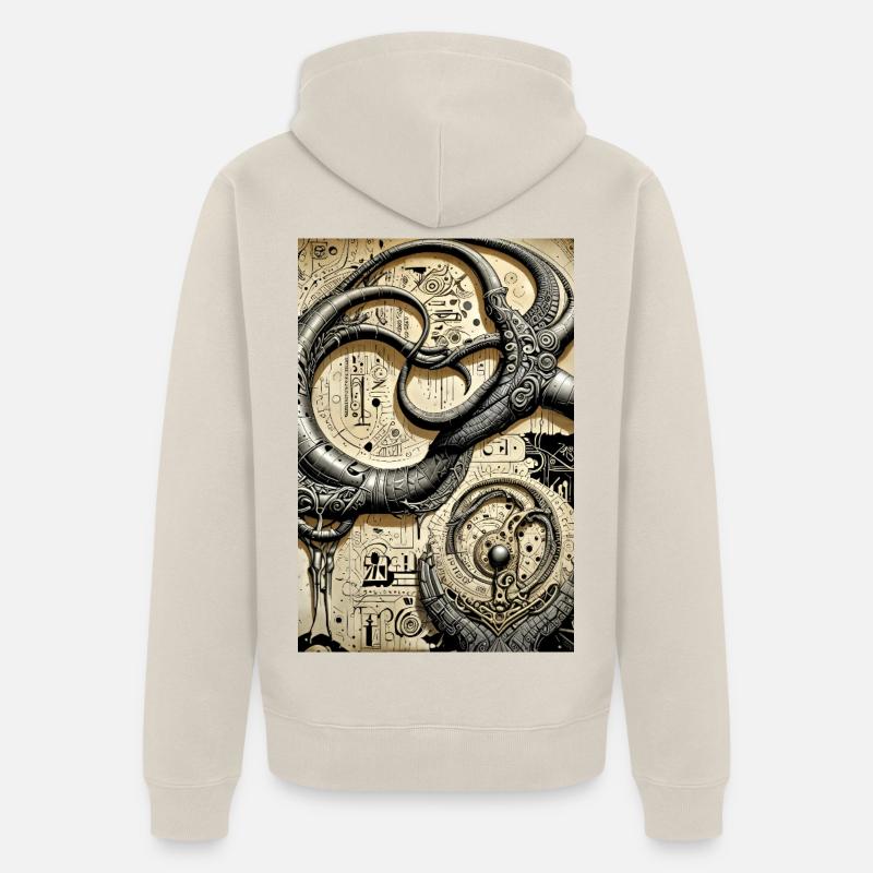 Ppatch 09 - Veste à capuche bio Premium Unisexe - beige