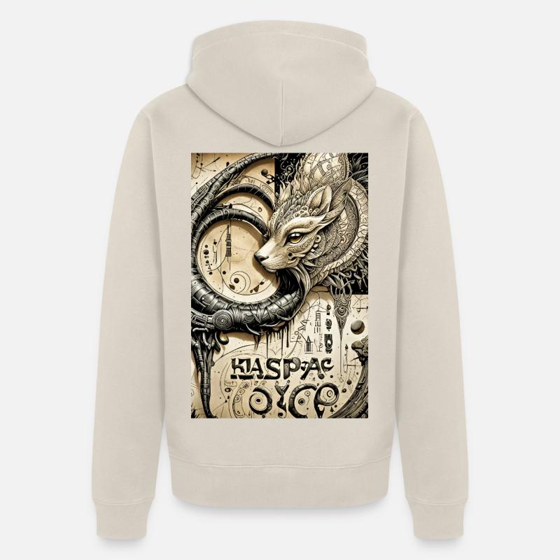 Ppatch 12 - Veste à capuche bio Premium Unisexe - beige