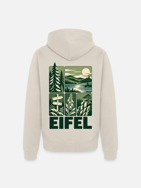 Eifel Germany Outdoor Nature - Unisex Premium Bio Zip Hoodie - Beige