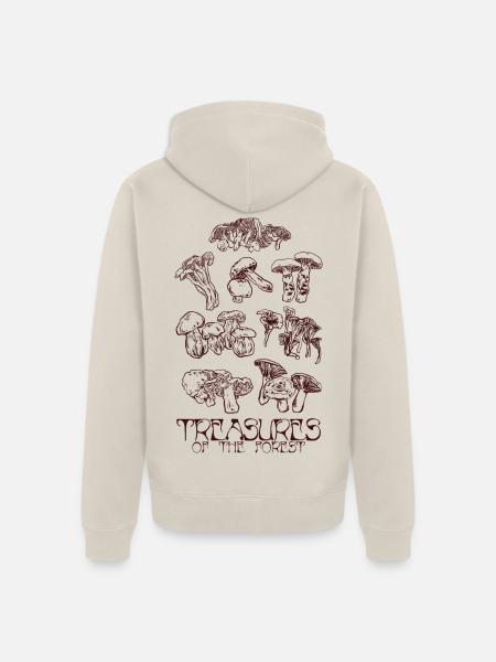 SCHÄTZE DES WALDES - Unisex Premium Bio Zip Hoodie - Beige