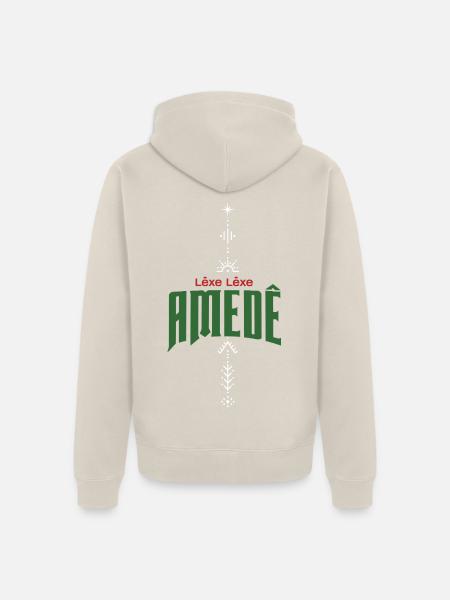 Lêxe Lêxe Amedê - Amed - Unisex Premium Bio Zip Hoodie - Beige