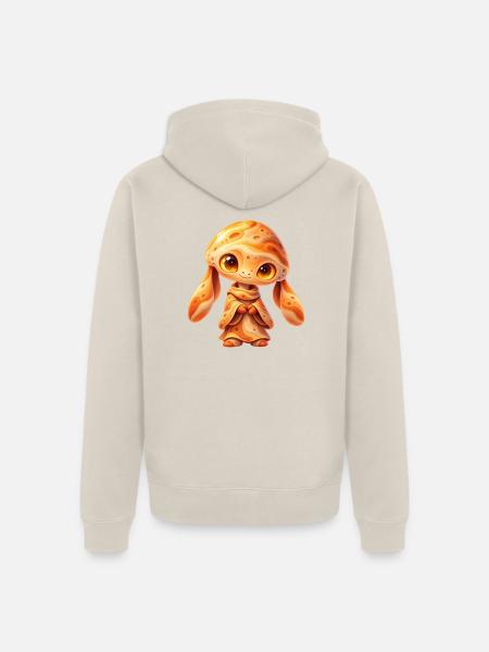 Sonnenmondchen Kosmos Kuscheltier - Unisex Premium Bio Zip Hoodie - Beige