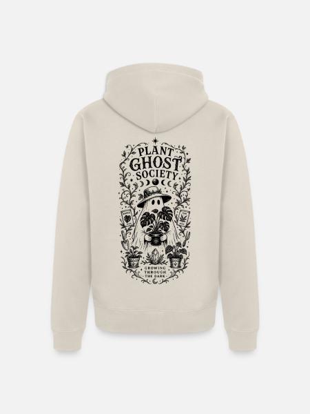 Plant Ghost Society - Unisex Premium Bio Zip Hoodie - Beige