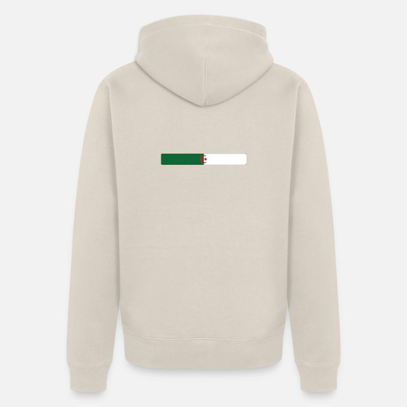 Drapeau Algérie - Veste à capuche bio Premium Unisexe - beige