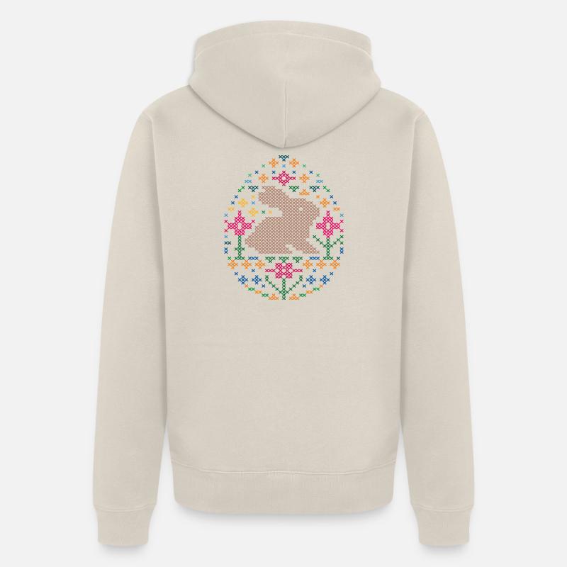 Pâques - Veste à capuche bio Premium Unisexe - beige