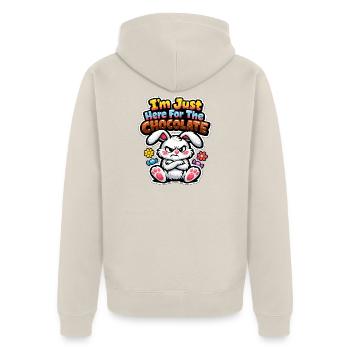 Jardin de Pâques Printemps Été Bunny Bunny - Veste à capuche bio Premium Unisexe - beige - Dos - Thijin (182cm)