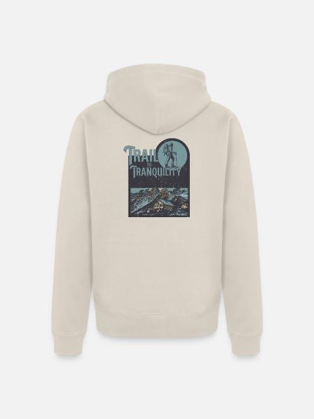 Trail to Tranquility - Unisex Premium Bio Zip Hoodie - Beige
