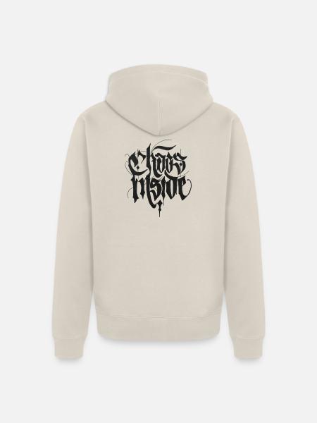 Chaos Inside - Unisex Premium Bio Zip Hoodie - Beige