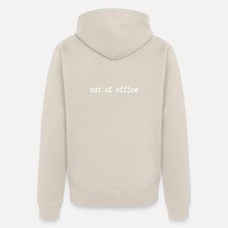 Absent du bureau - Veste à capuche bio Premium Unisexe - beige