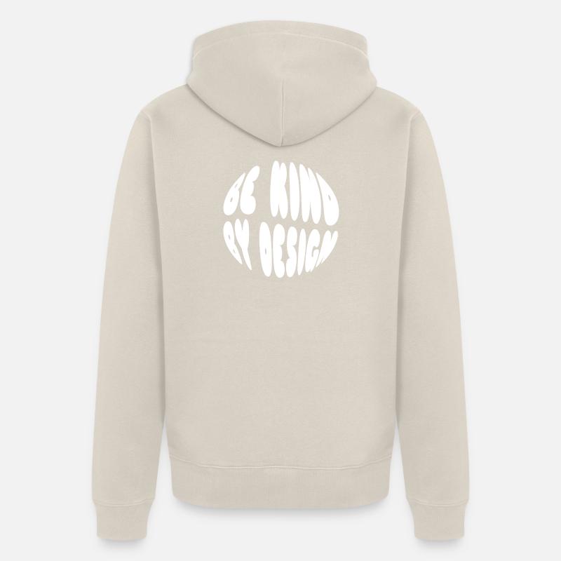 Be kind by design - Veste à capuche bio Premium Unisexe - beige