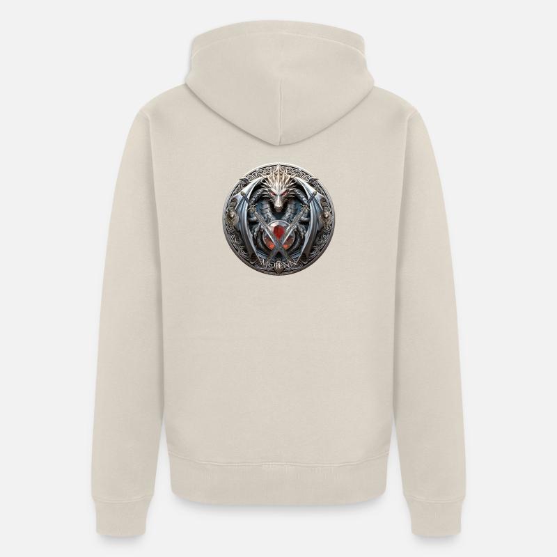 Logo Celtic Mojenn - Veste à capuche bio Premium Unisexe - beige