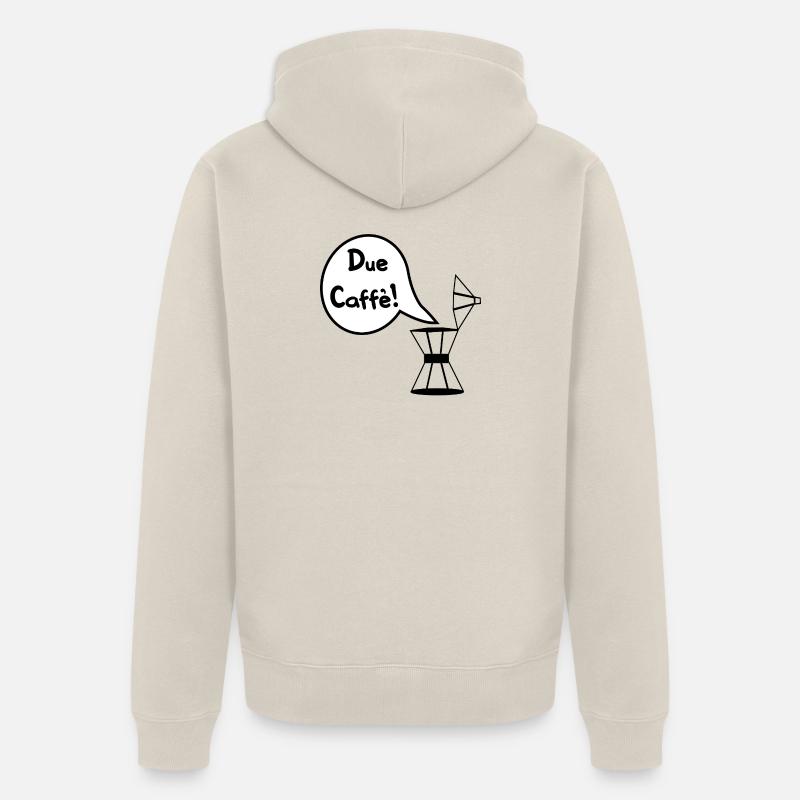 Due Caffè - Espressi Espresso - Veste à capuche bio Premium Unisexe - beige