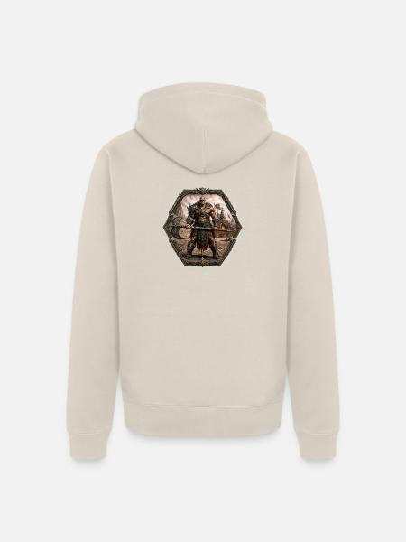 Barbar - Unisex Premium Bio Zip Hoodie - Beige