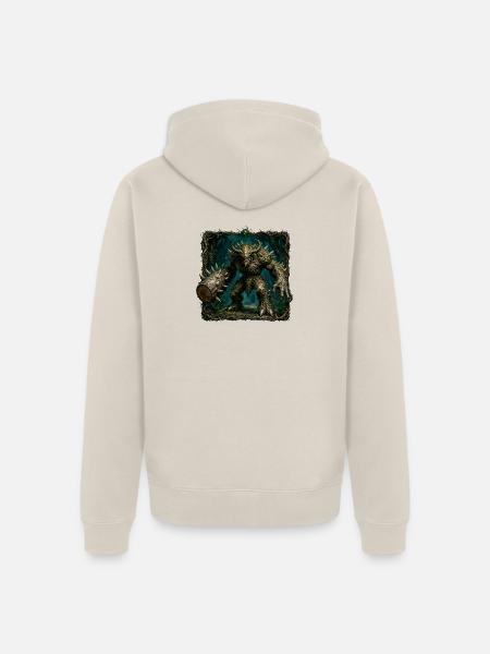 Dorniger Schacht - Unisex Premium Bio Zip Hoodie - Beige