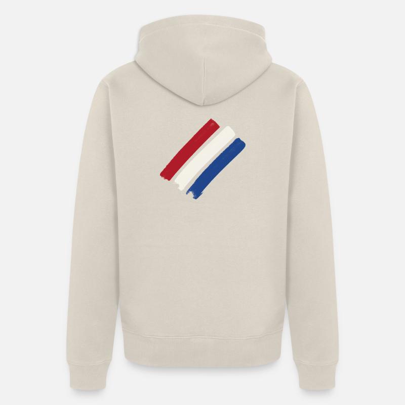 Pays-Bas - Veste à capuche bio Premium Unisexe - beige