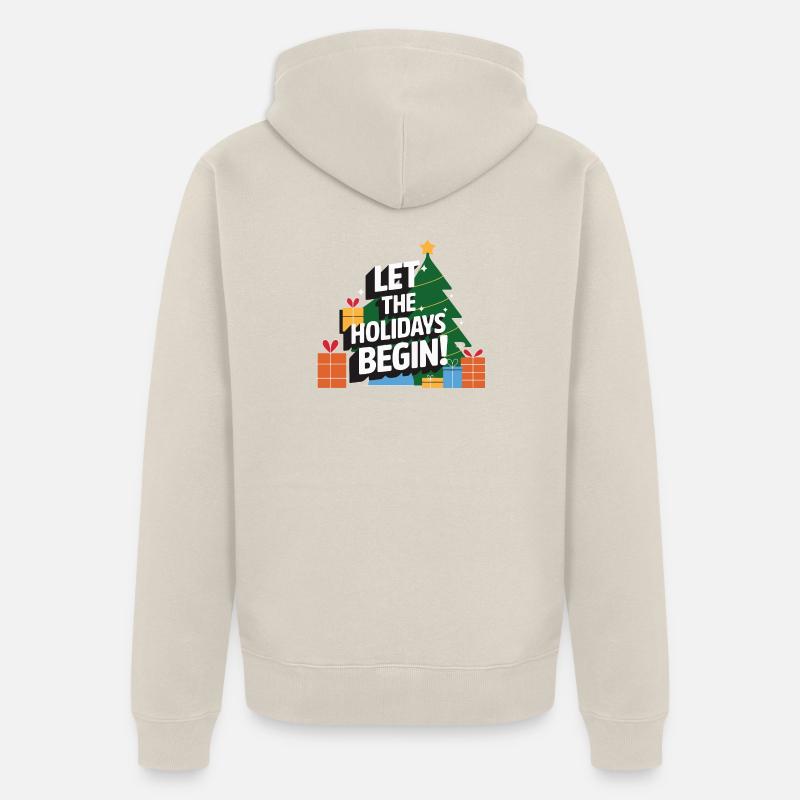 Que les vacances commencent - Veste à capuche bio Premium Unisexe - beige